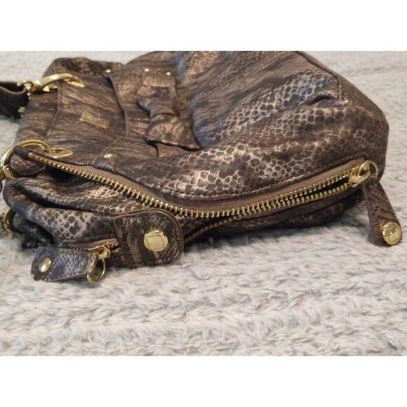 Jessica Simpson bow snakeskin handbag Y2K City Vintage Feminine Bow - Picture 6 of 12